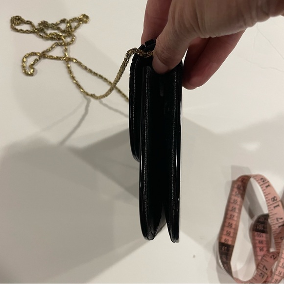 Adorable vintage leucite black gold handbag 70’s-80’s mod - Picture 5 of 9